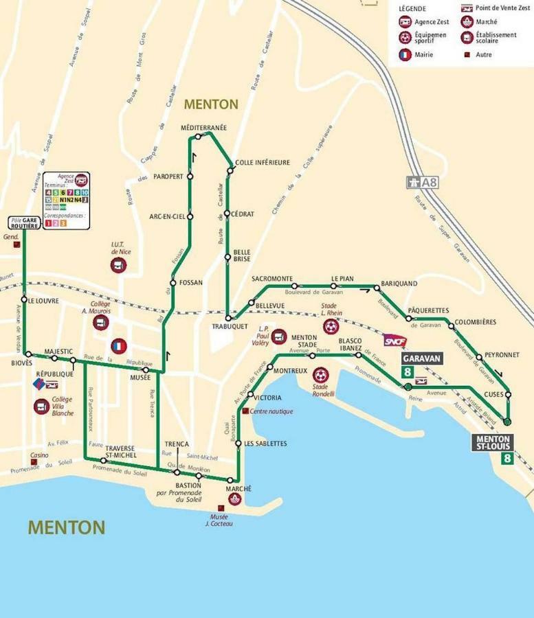 Menton Smartworking And Relax On The Beach, Seaview Екстер'єр фото